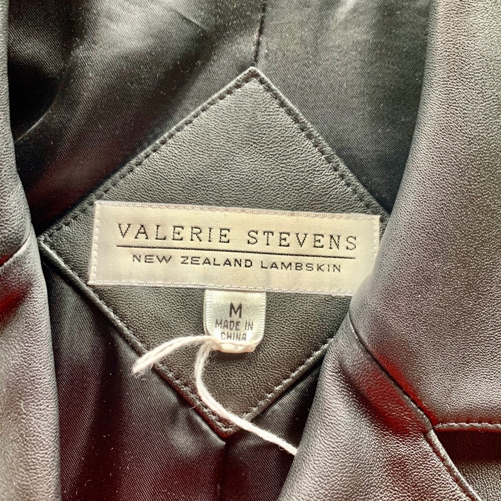 Valerie Stevens New Zealand Lambskin Black Leather - Picture 6 of 6